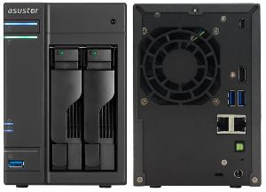 Сетевое хранилище ASUSTOR AS6302T 2x2.5/3.5 SATA, 2x1GE, 4xUSB3.0(TypeCx1, Ax3) HDMI2.0, SPDIF