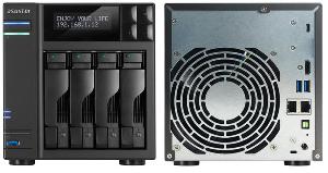Сетевое хранилище ASUSTOR AS6404T 4x2.5/3.5 SATA, 2x1GE, 4xUSB3.0(TypeCx1, Ax3) HDMI2.0, SPDIF