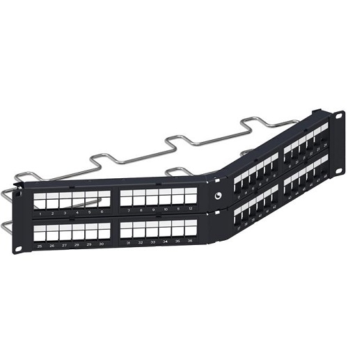 AMP 760237043 Патч-панель наборная Commscope® угловая DDM 48 port. UTP 2U (без модульнвх гнезд)  фото AMP 760237043 Патч-панель наборная Commscope® угловая DDM 48 port. UTP 2U (без модульнвх гнезд)