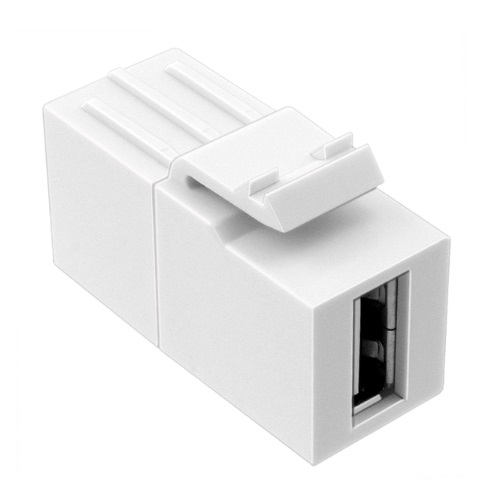 увеличить изображение AMP 1-1933659-3 SL Series USB A to USB A Coupler Insert, alpine white Купить