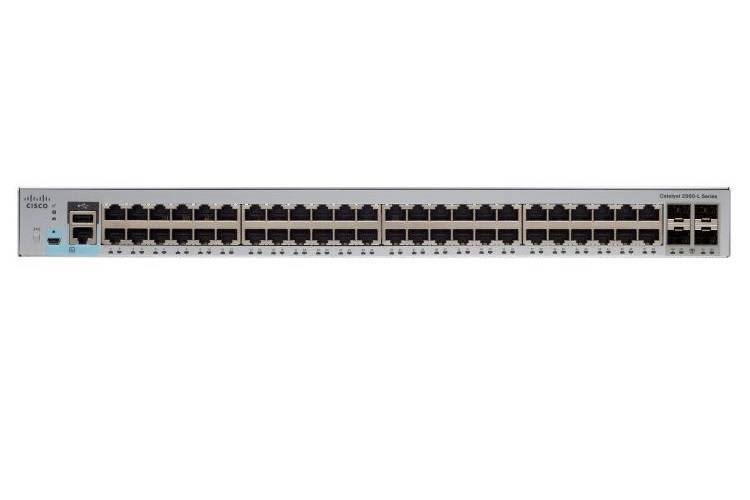 Cisco Catalyst 2960L Коммутатор WS-C2960L-SM-48TS Smart Managed, 48p, GigE, 4x1G SFP, LAN Lite К фото Cisco Catalyst 2960L Коммутатор WS-C2960L-SM-48TS Smart Managed, 48p, GigE, 4x1G SFP, LAN Lite К