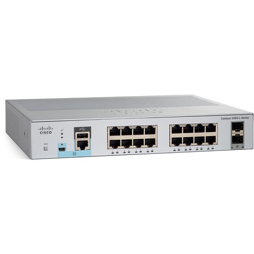 фото Cisco Catalyst 2960L Коммутатор WS-C2960L-16TS-LL 16 port GigE, 2 x 1G SFP, LAN Lite Купить