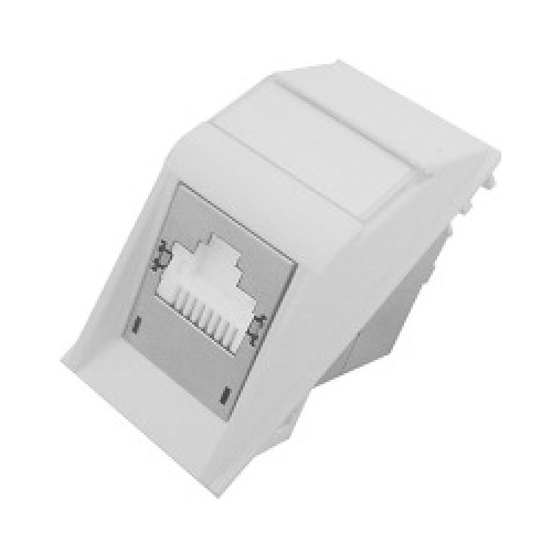 MOLEX MEU-00006-02 Оптический модуль Euromod 50х50мм, 4xST, SM, угловой, белый купить фото MOLEX MEU-00006-02 Оптический модуль Euromod 50х50мм, 4xST, SM, угловой, белый купить
